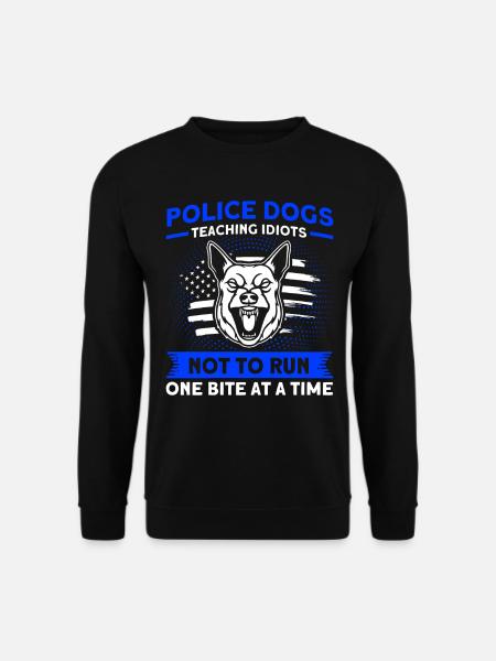 Deutscher Schäferhund Polizeihund Polizei Hund - Unisex Pullover - Schwarz