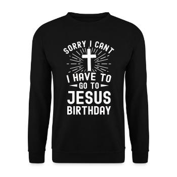 Christianisme Dieu Jésus Don Église Religion - Sweat-shirt Unisexe - noir - Devant - Alina (178cm) & Michal (187cm)