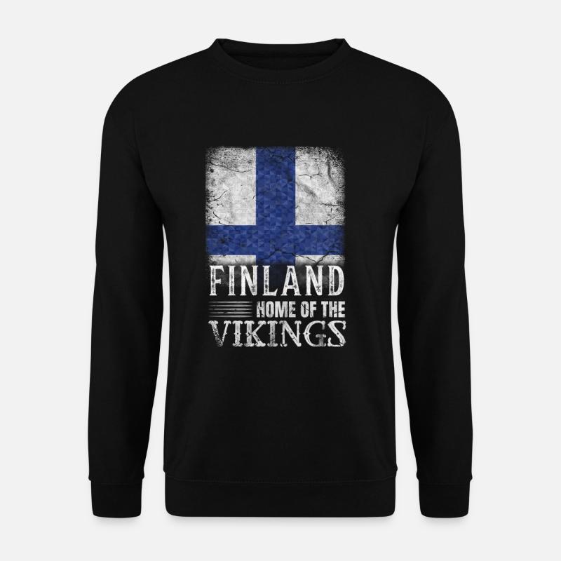Finland Tshirt Finland Scandinavia - Unisex Sweatshirt - black