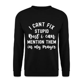 Christianisme Dieu Jésus Don Église Religion - Sweat-shirt Unisexe - noir - Devant - Alina (178cm) & Michal (187cm)