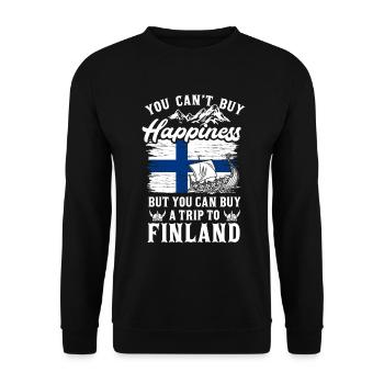 Finlande - Sweat-shirt Unisexe - noir - Devant - Alina (178cm) & Michal (187cm)