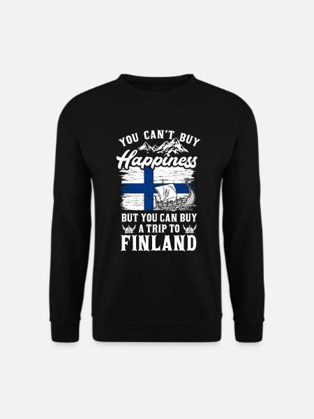 Finnland - Unisex Pullover - Schwarz