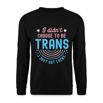 Trans Transgenre Transsexuel Cadeau Queer - Sweat-shirt Unisexe - noir - Devant - Alina (178cm) & Michal (187cm)