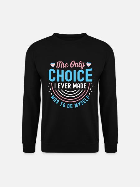 Transgender Tshirt Transsexual Pride - Unisex Sweatshirt - black