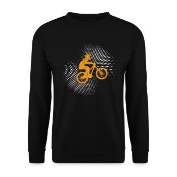 Mountain bike - Unisex Sweatshirt - black - Front - Alina (178cm) & Michal (187cm)