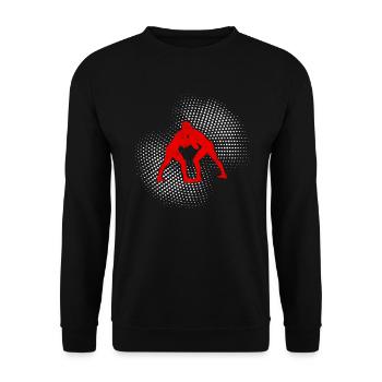 wrestling - Unisex Pullover - Schwarz - Vorne - Alina (178cm) & Michal (187cm)