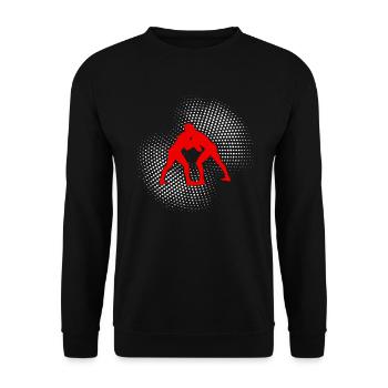 wrestling - Unisex Pullover - Schwarz - Vorne - Alina (178cm) & Michal (187cm)