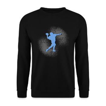 football rugby - Unisex Sweatshirt - black - Front - Alina (178cm) & Michal (187cm)
