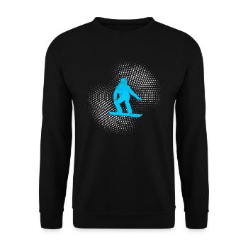 Snowboarding - Unisex Pullover - Schwarz - Vorne - Alina (178cm) & Michal (187cm)