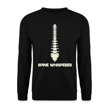 Chiropraticien Physiothérapeute murmure je cadeau - Sweat-shirt Unisexe - noir - Devant - Alina (178cm) & Michal (187cm)