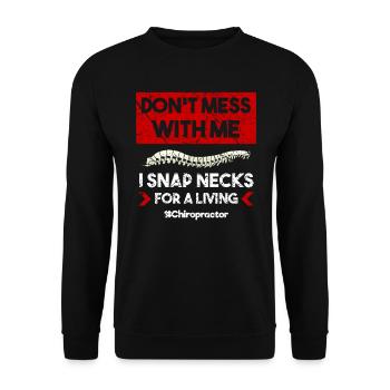 Chiropraticien Physiothérapeute Profession I Cadeau - Sweat-shirt Unisexe - noir - Devant - Alina (178cm) & Michal (187cm)