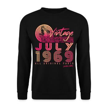 1969 En juillet Alles Original - Sweat-shirt Unisexe - noir - Devant - Alina (178cm) & Michal (187cm)