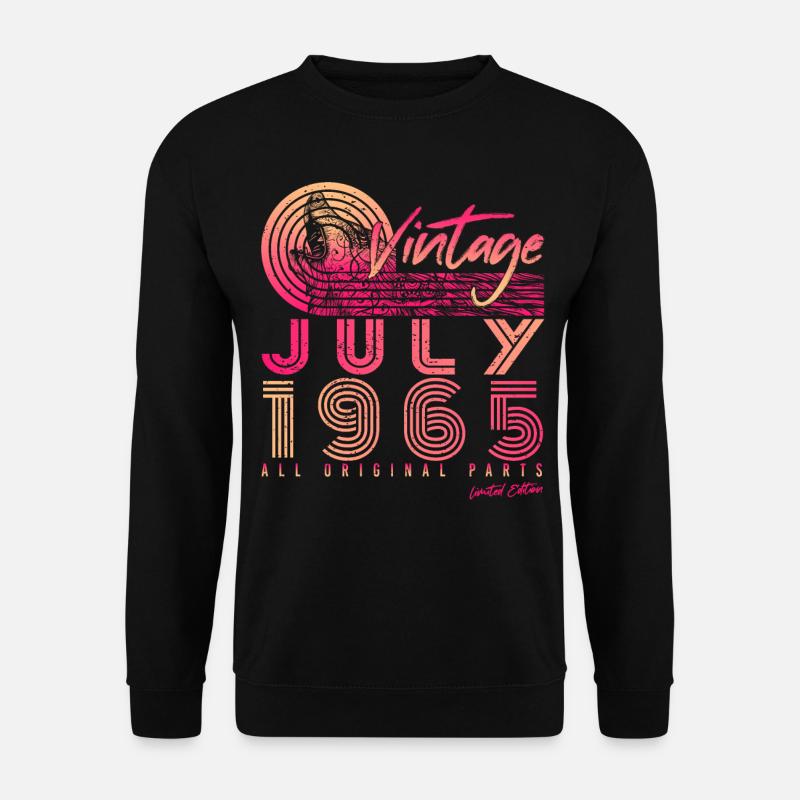 Baujahr 1965 Juli - Unisex Pullover - Schwarz
