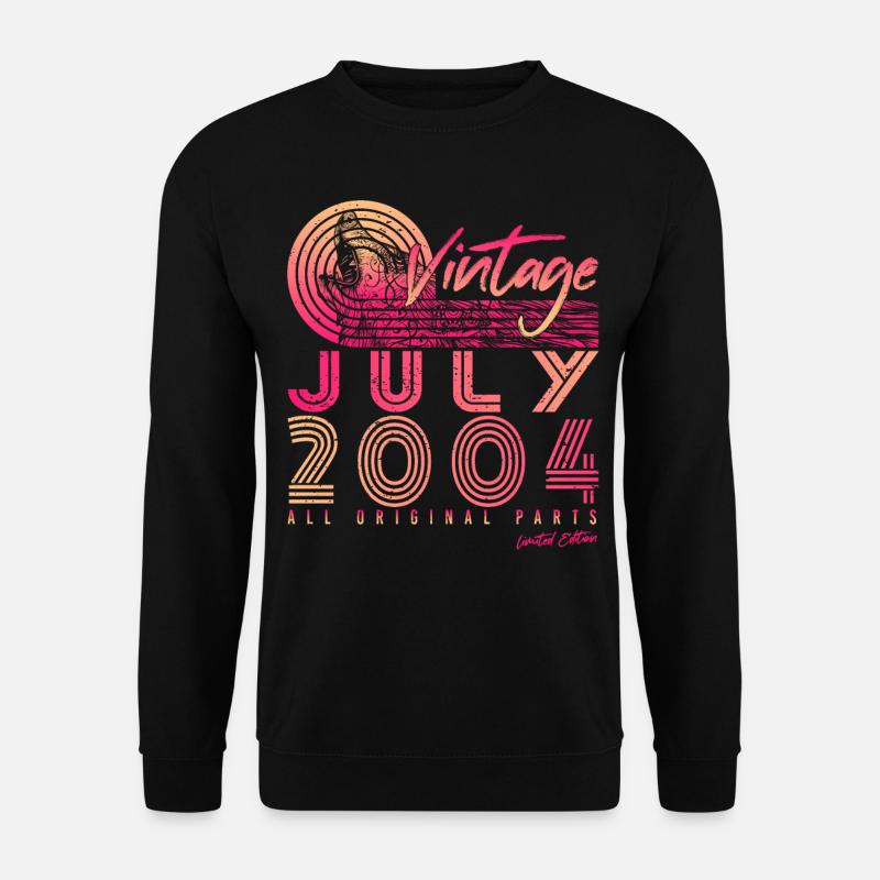 18th birthday July 2004 - Unisex Sweatshirt - black