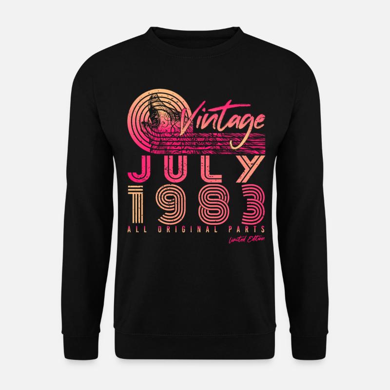 Retro 1983 July - Unisex Sweatshirt - black
