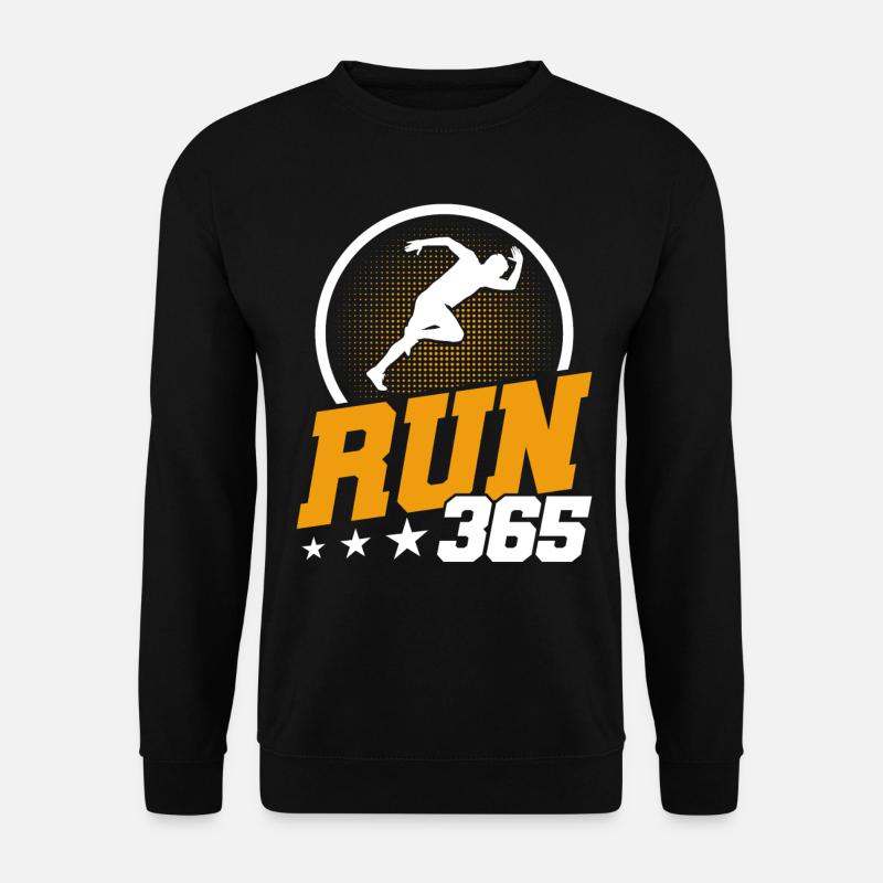 Motivation Streak Running Runner Marathon - Unisex Sweatshirt - black