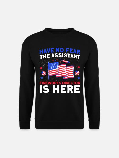 Funny fireworks pyrotechnician saying - Unisex Sweatshirt - black