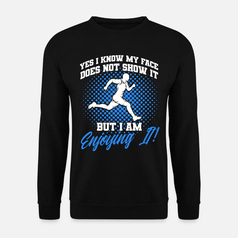 Motivation Streak Running Runner Marathon - Unisex Sweatshirt - black