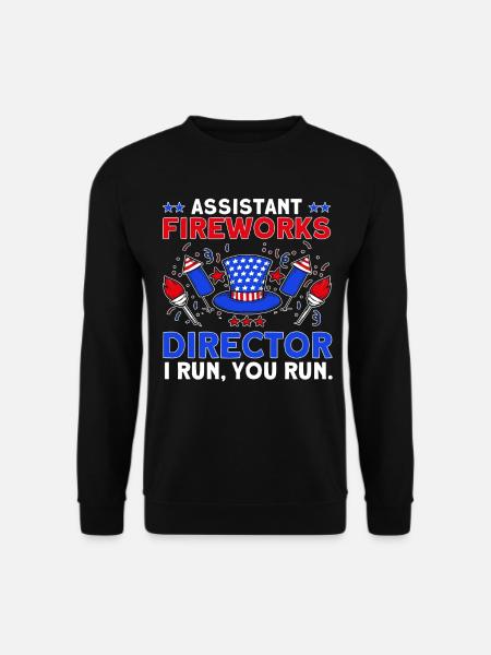Funny fireworks pyrotechnician saying - Unisex Sweatshirt - black