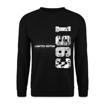 Limited Edition 1963 Year of Birth 1963 Gift - Unisex Sweatshirt - black - Front - Alina (178cm) & Michal (187cm)