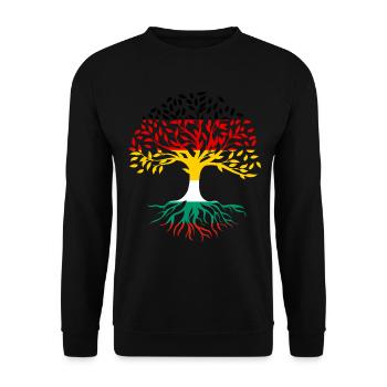 Roots Tree Allemagne Bulgarie - Sweat-shirt Unisexe - noir - Devant - Alina (178cm) & Michal (187cm)