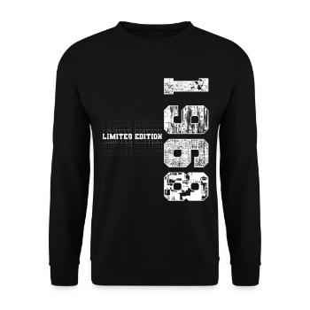 Édition limitée 1968 Année de naissance 1968 Cadeau - Sweat-shirt Unisexe - noir - Devant - Alina (178cm) & Michal (187cm)