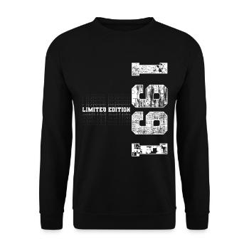 Limited Edition 1991 Year of Birth 1991 Gift - Unisex Sweatshirt - black - Front - Alina (178cm) & Michal (187cm)