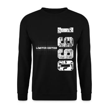 Limited Edition 1990 Year of Birth 1990 Gift - Unisex Sweatshirt - black - Front - Alina (178cm) & Michal (187cm)