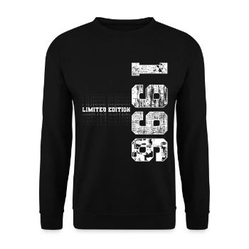 Limited Edition 1996 Year of Birth 1996 Gift - Unisex Sweatshirt - black - Front - Alina (178cm) & Michal (187cm)