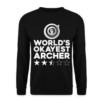 Archery Bow Archer Target World's - Sweat-shirt Unisexe - noir - Devant - Alina (178cm) & Michal (187cm)