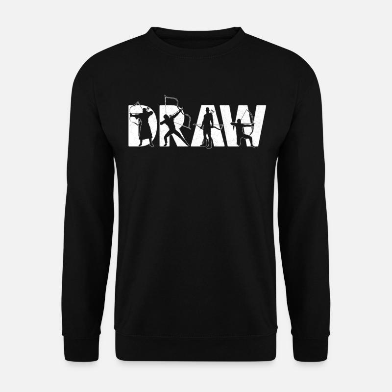 Archery Bow Archer Vintage - Unisex Pullover - Schwarz