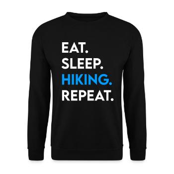 Manger Sleep Randonnée - Sweat-shirt Unisexe - noir - Devant - Alina (178cm) & Michal (187cm)