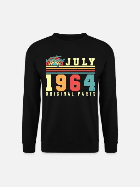 1964 Juli Vintage - Unisex Pullover - Schwarz