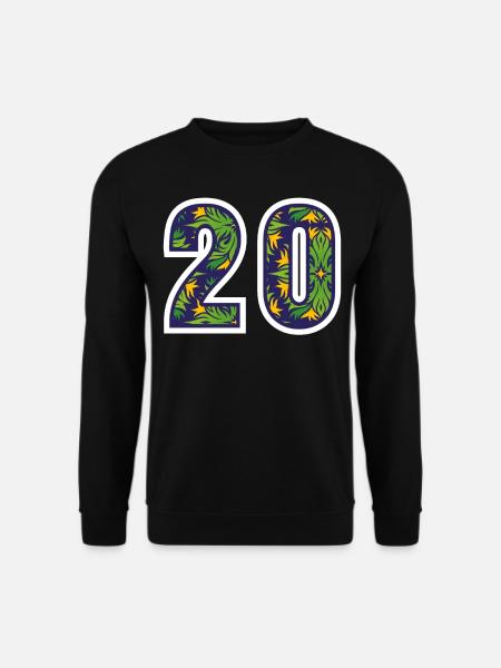 20 Number Green - Unisex Sweatshirt - black