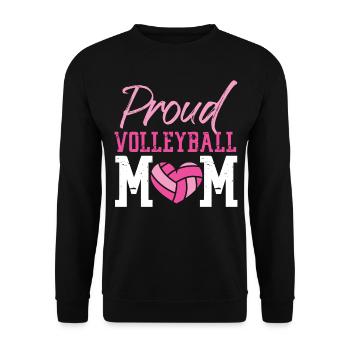 Joueuse de volleyball Équipe Maman Mère - Sweat-shirt Unisexe - noir - Devant - Alina (178cm) & Michal (187cm)