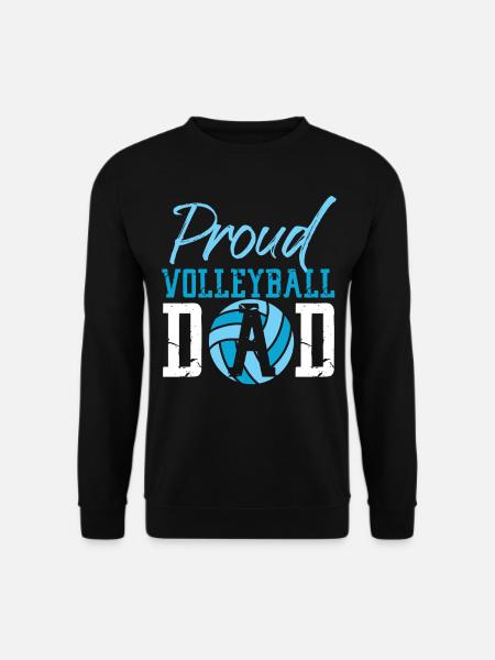 Volleyball Player Team Dad Father - Unisex Sweatshirt - black