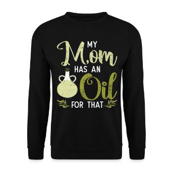 Vintage Ma mère a une huile pour ça - Sweat-shirt Unisexe - noir - Devant - Alina (178cm) & Michal (187cm)