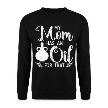 Vintage Ma mère a une huile pour ça - Sweat-shirt Unisexe - noir - Devant - Alina (178cm) & Michal (187cm)