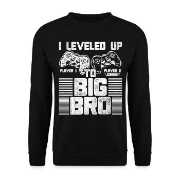 Vintage I nivelé à Big Brother - Sweat-shirt Unisexe - noir - Devant - Alina (178cm) & Michal (187cm)