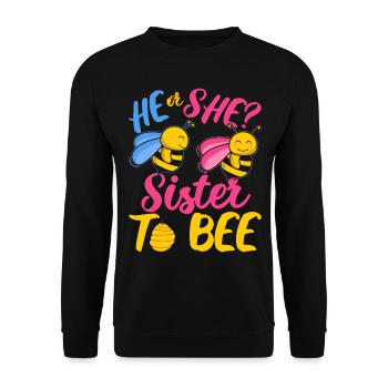 Je suis monté de niveau à Big Brother - Sweat-shirt Unisexe - noir - Devant - Alina (178cm) & Michal (187cm)