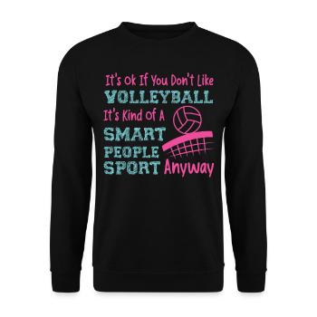 Équipe de volley-ball C’est ok si - Sweat-shirt Unisexe - noir - Devant - Alina (178cm) & Michal (187cm)