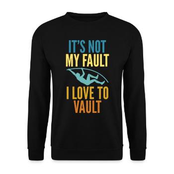 Perchiste pour le saut à la perche - Sweat-shirt Unisexe - noir - Devant - Alina (178cm) & Michal (187cm)