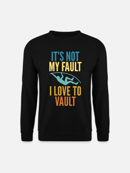 Stabhochspringer Für Stabspringen - Unisex Pullover - Schwarz