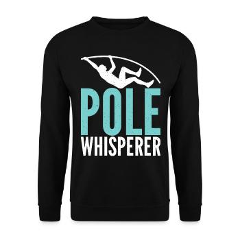 Perchiste pour le saut à la perche - Sweat-shirt Unisexe - noir - Devant - Alina (178cm) & Michal (187cm)