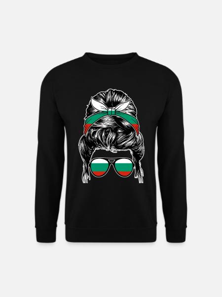 Balkan Bulgare Bulgarisches Bulgarien - Unisex Pullover - Schwarz