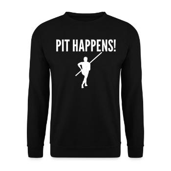 Perchiste pour le saut à la perche - Sweat-shirt Unisexe - noir - Devant - Alina (178cm) & Michal (187cm)