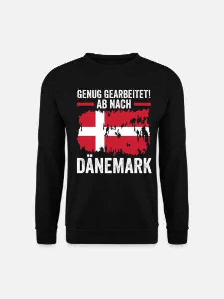 Skandinavien Urlaub Däne Dänemark - Unisex Pullover - Schwarz