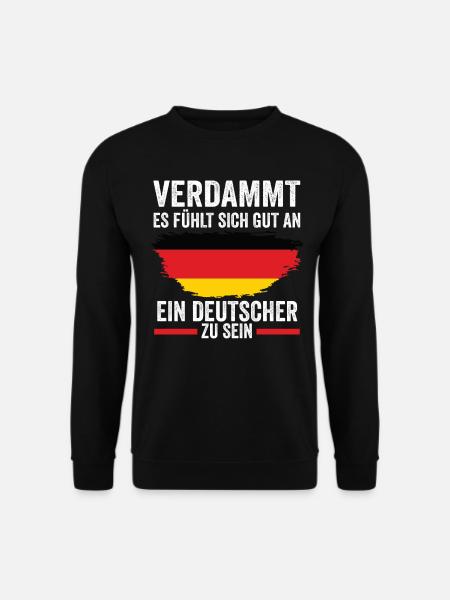 Deutschland Deutscher Deutsches - Unisex Pullover - Schwarz