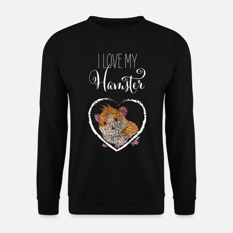 Hamster love Hamster lovers - Unisex Sweatshirt - black
