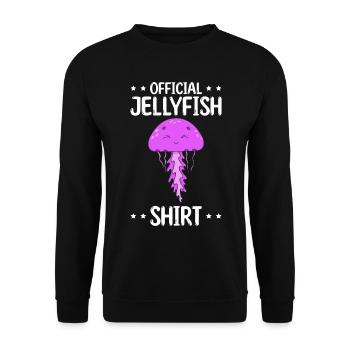 Official Jellyfish Lover Jellyfish Shirt Jellyfish - Unisex Sweatshirt - black - Front - Alina (178cm) & Michal (187cm)